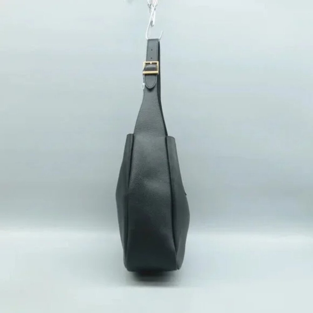 100% Authentic Saint Laurent Le 5 a 7 Black Leather Shoulder Bag 3066-081324 - Picture 4 of 12